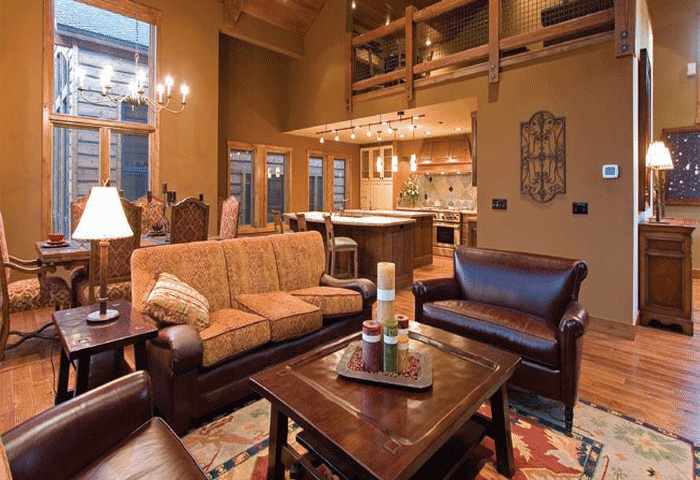 Great Room inside a Stonegate home