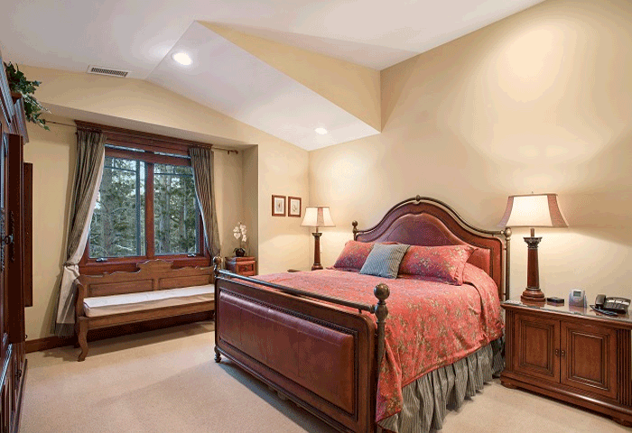 Master Bedroom with large bay windows